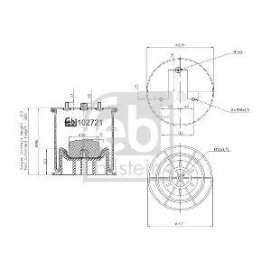 FEBI BILSTEIN 102721 Балон пневматичної ресори, пневматична підвіска