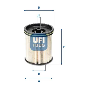 UFI 26.122.00 Фільтр палива