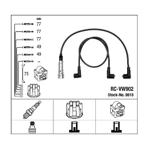 NGK 8618 Комплект проводів високої напруги