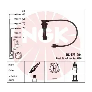 NGK 9128 Комплект проводів високої напруги