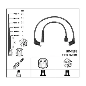 NGK 8291 Комплект проводів високої напруги
