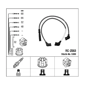 NGK 5388 Комплект проводів високої напруги