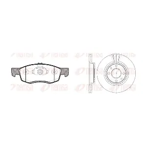 REMSA 8172.01 Комплект гальма, дискове гальмо