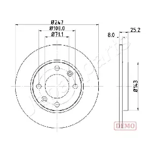 JAPANPARTS DP-0615C