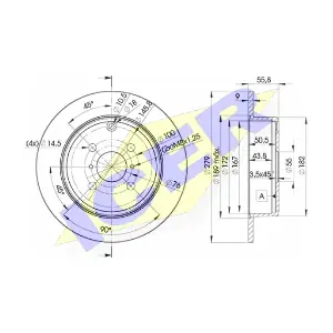 ICER 78BD2081-2 Гальмівний диск