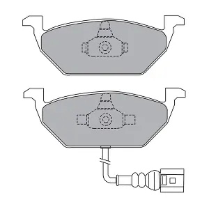 AISIN ASN-2152 Комплект гальмівних накладок дискового стоянкового гальма