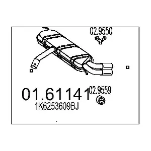 1K6253609BJ VW