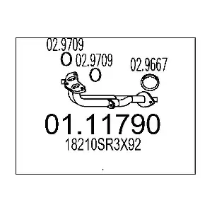 18210SR3X92 HONDA