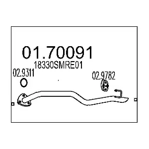 18330SMRE01 HONDA