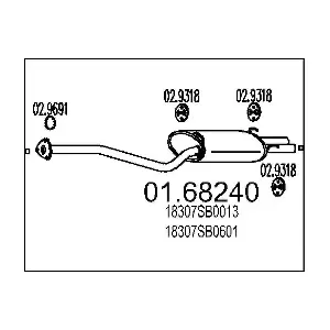 18307SB0601 HONDA