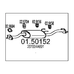 ROMAX 192010 Проміжний глушник