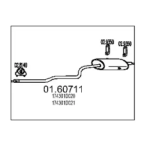 174301D021 TOYOTA