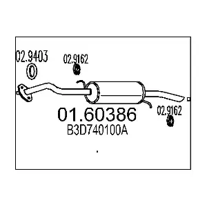 B3D740100A MAZDA