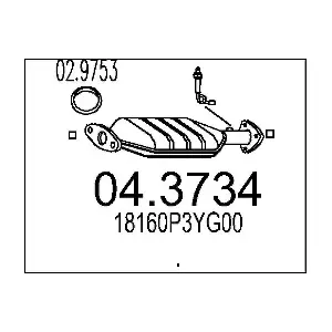18160P3YG00 HONDA