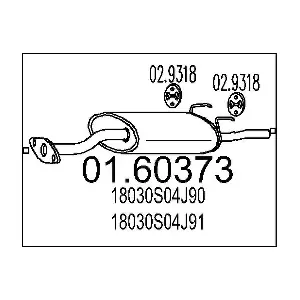 18030S04J91 HONDA