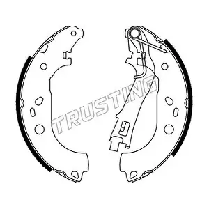TRUSTING 034.122 Комплект гальмівних колодок