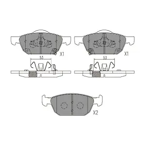 KAVO PARTS KBP-2067 Комплект гальмівних накладок дискового стоянкового гальма