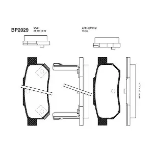 BP-2029 KAVO PARTS
