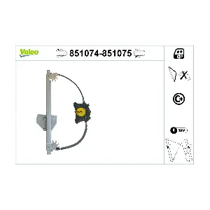 VALEO 851074 Склопідйомник