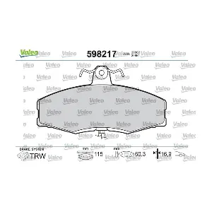 VALEO 598217