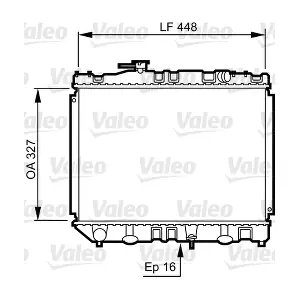 VALEO 730461 Радіатор, система охолодження двигуна