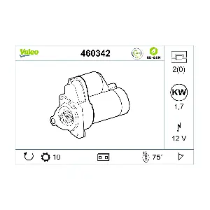VALEO 460342 Стартер