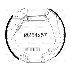 VALEO 554810 Комплект гальмівних колодок