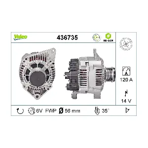 VALEO 436735 Генератор
