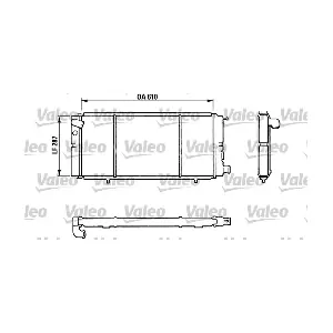 VALEO 810827 Радіатор, система охолодження двигуна