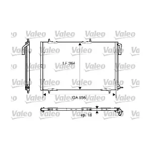 VALEO 818001 Конденсатор, кондиционер