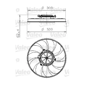 VALEO 696002 Вентилятор, система охолодження двигуна