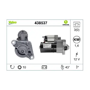 VALEO 438537 Стартер