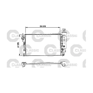 VALEO 230575 Радіатор, система охолодження двигуна