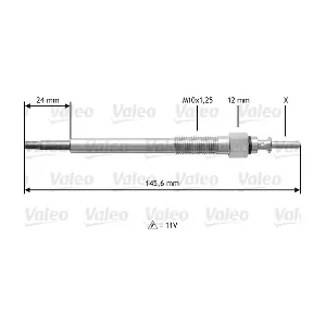 VALEO 345133 Свічка розжарювання