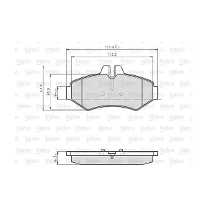 VALEO 872021 Комплект тормозных колодок, дисковый тормоз