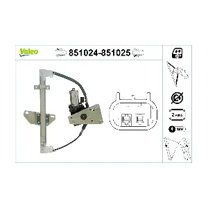 VALEO 851024 Склопідйомник