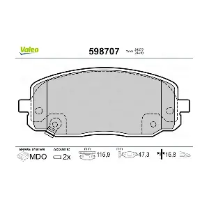 VALEO 598707