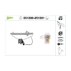 VALEO 851890 Склопідйомник