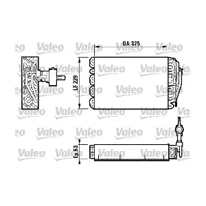 VALEO 817086 Випарник, система кондиціонування повітря