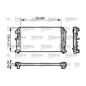VALEO 734929 Радіатор, система охолодження двигуна