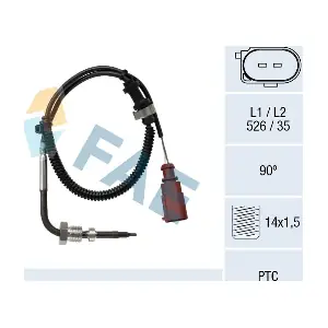FAE 68021 Датчик, температура відпрацьованих газів