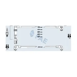 FAE 85680 Комплект проводів високої напруги