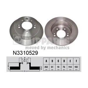 NIPPARTS N3310529 Гальмівний диск