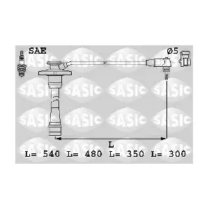 SASIC 9286001 Комплект проводів високої напруги