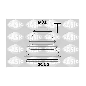 SASIC 1906153 Комплект пилозахисний, приводний вал