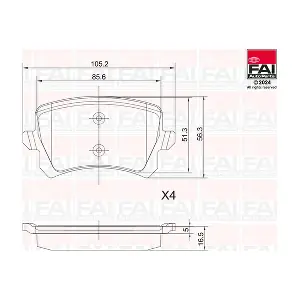 FAI AutoParts BP124