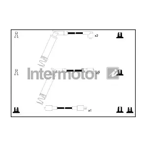 INTERMOTOR 73633 Комплект проводів високої напруги