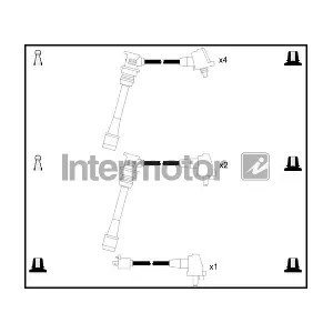 INTERMOTOR 73618 Комплект проводів високої напруги