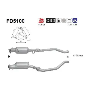 AS FD5100 Протисажний/пиловий фільтр, система відведення ВГ
