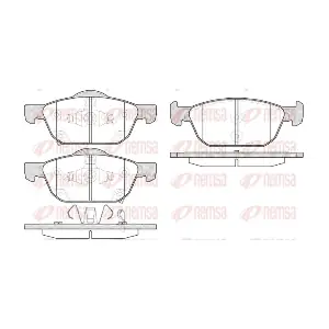 KAWE 1552 02 Комплект гальмівних накладок дискового стоянкового гальма